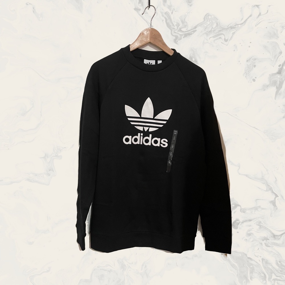 Adidas black longsleeve sweater jersey size S BNwT